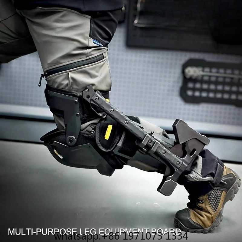 Edc Carry Knife - แผ่นยึดอุปกรณ์ขาอเนกประสงค์, สายรัดขาแบบยุทธวิธี, ที่ยึดปลอกมีด, สำหรับพกพาและจัดเก็บสำหรับกิจกรรมกลางแจ้ง EDC