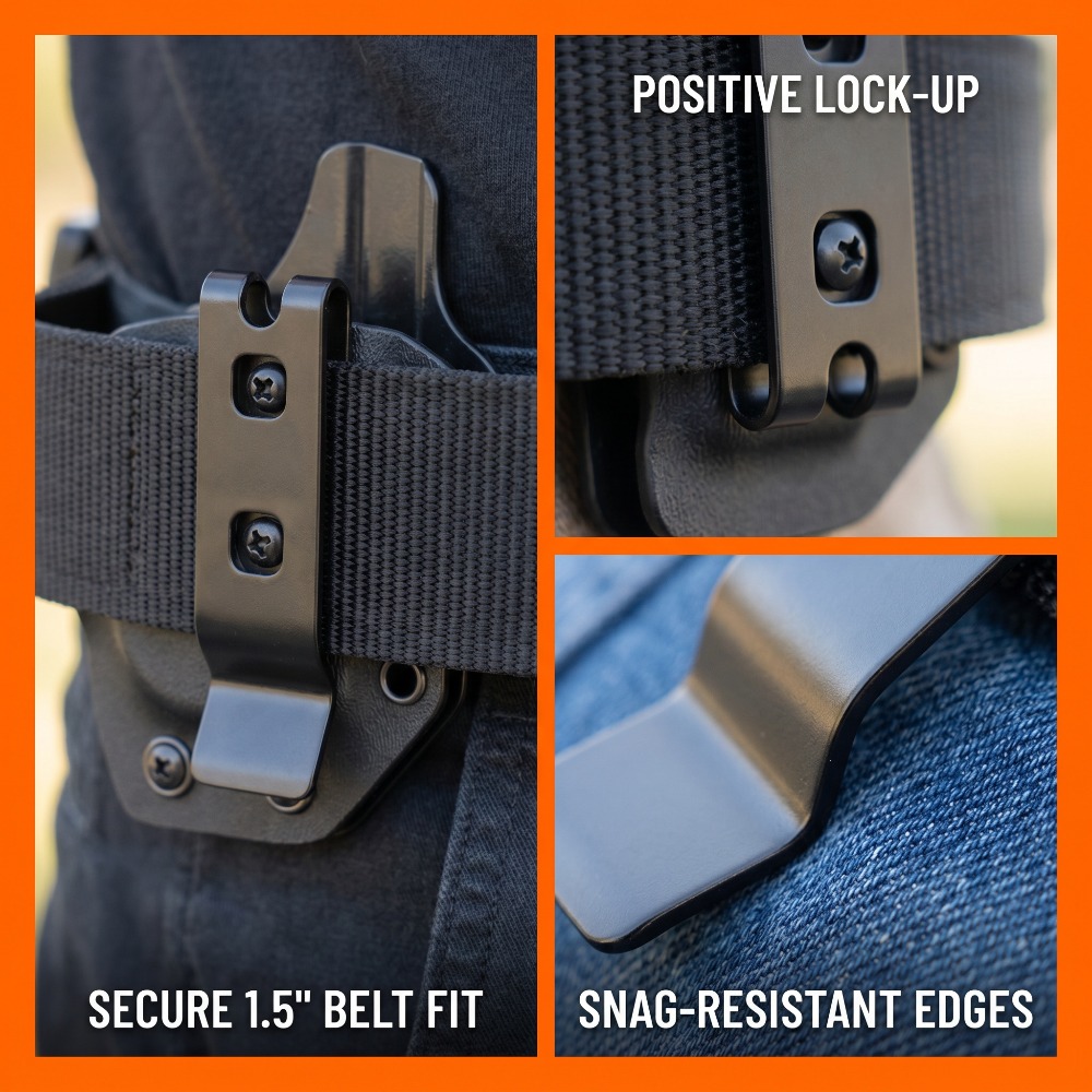 Edc Carry Clip - ชุดสกรูสำรองสำหรับคลิปหนีบโลหะ คลิปหนีบด้านหลัง สำหรับทำปลอกมีด DIY คลิปหนีบเข็มขัด อุปกรณ์เสริมสำหรับพกพา