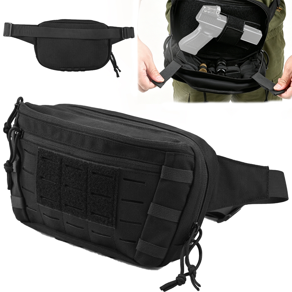 กระเป๋าคาดเอวแบบยุทธวิธีสำหรับ - Edc Carry Bag For Pistol บทวิจารณ์และราคา
