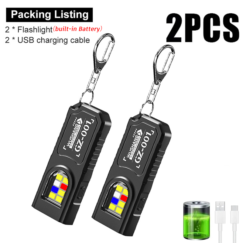 ไฟฉายพวงกุญแจอเนกประสงค์แบบชาร - Keychain Flashlight บทวิจารณ์และราคา