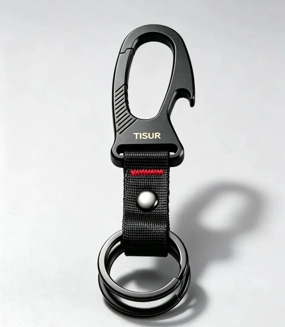 พวงกุญแจคาราบิเนอร์ไทเทเนียมพร - Edc Carry Clip บทวิจารณ์และราคา