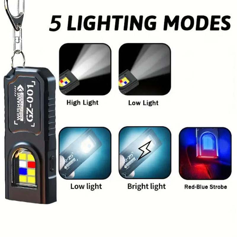 ไฟฉายพวงกุญแจอเนกประสงค์ ชาร์จ - Keychain Flashlight บทวิจารณ์และราคา
