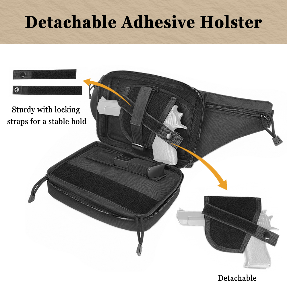 กระเป๋าปืนพกซ่อนรูปแบบยุทธวิธี - Edc Carry Bag For Pistol บทวิจารณ์และราคา