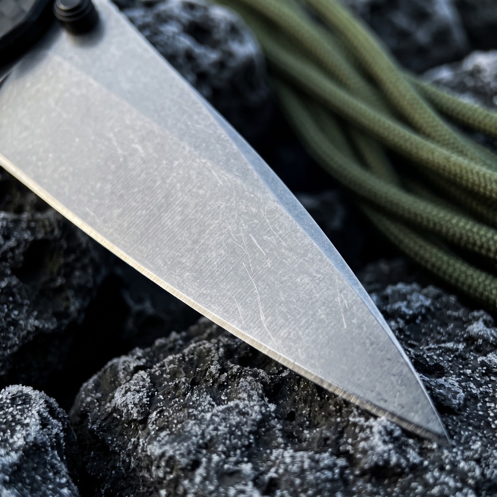 มีดพับพกพา 1660 ด้ามคาร์บอนไฟเ - Edc Every Day Carry おもちゃ บทวิจารณ์และราคา